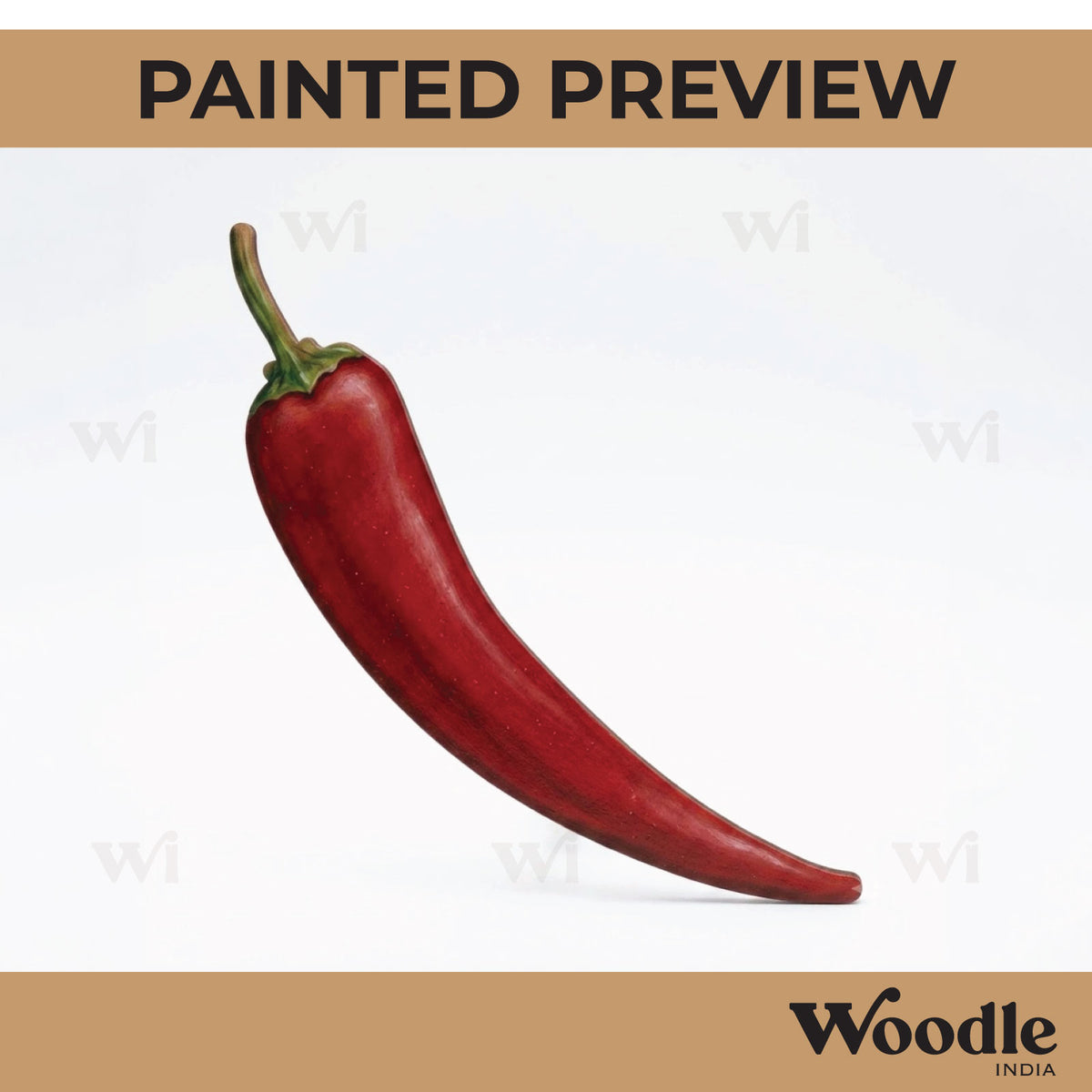 Chilli Cutout MDF Design 1