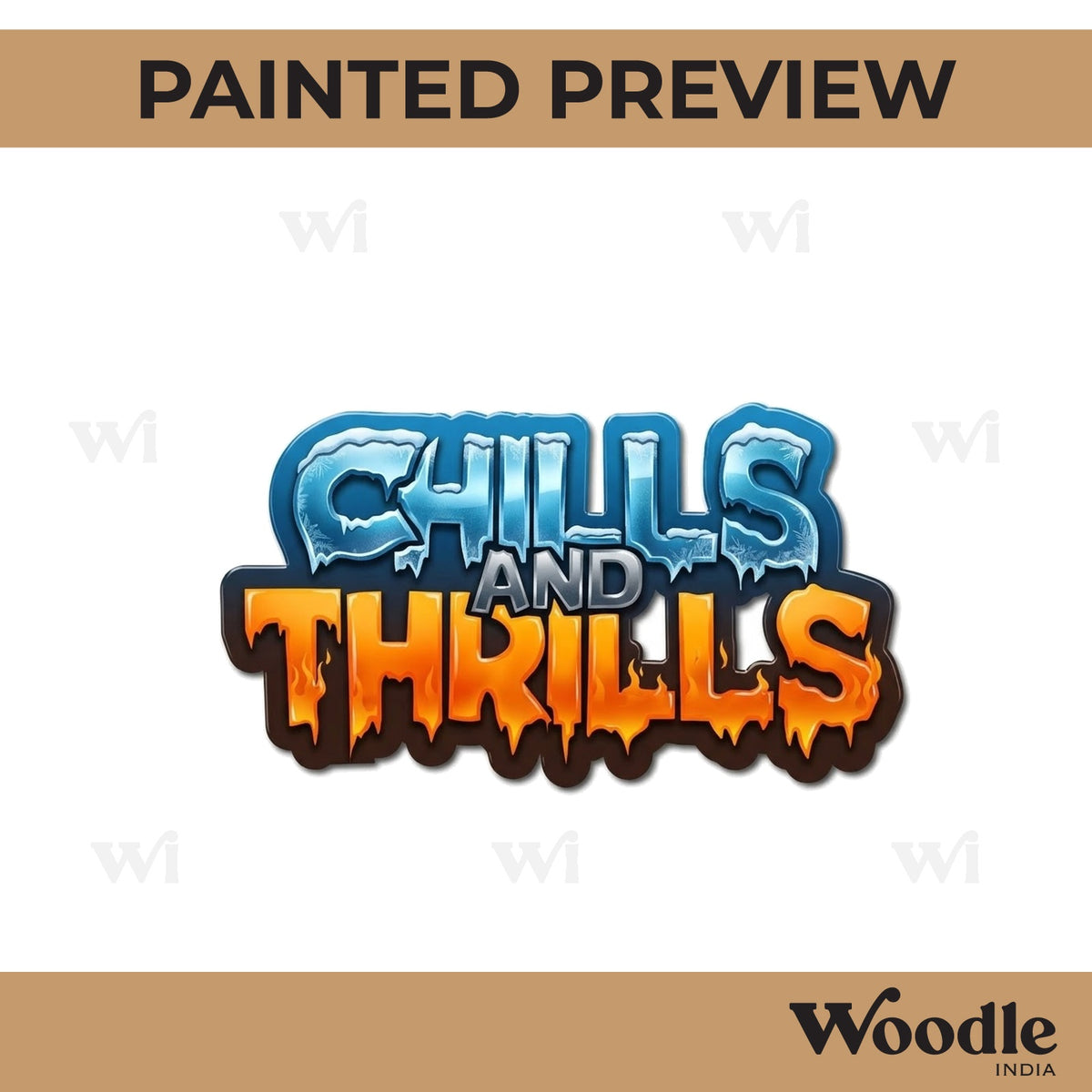 Chills And Thrills Halloween Pre Marked Base MDF Design 1