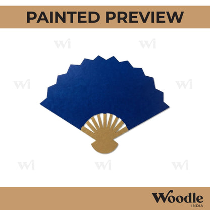 Chinese Hand Fan Cutout MDF Design 1