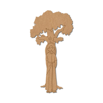 Chipko Tree Hugger Pre Marked MDF Design 1