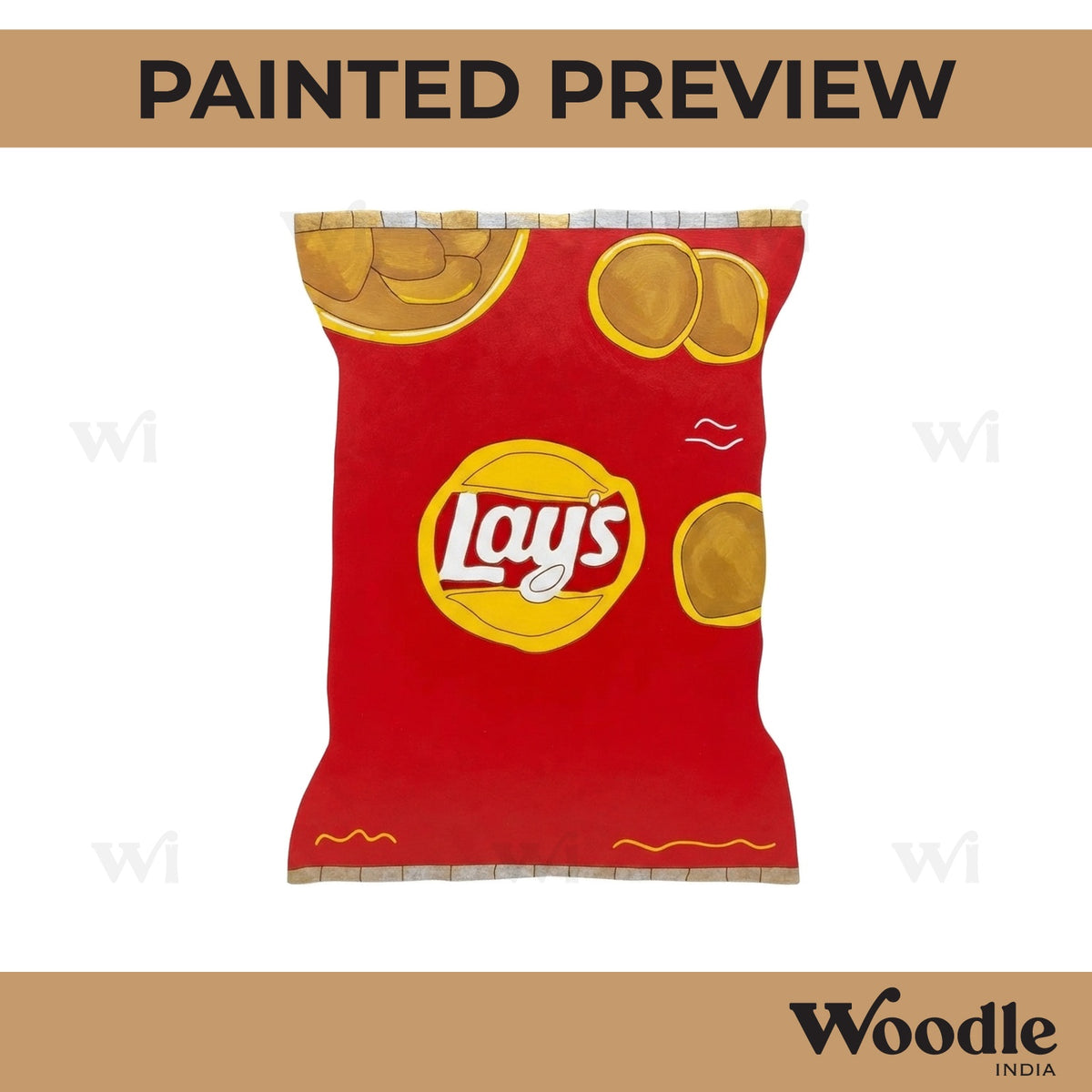Chips Packet Pre Marked MDF Design 1