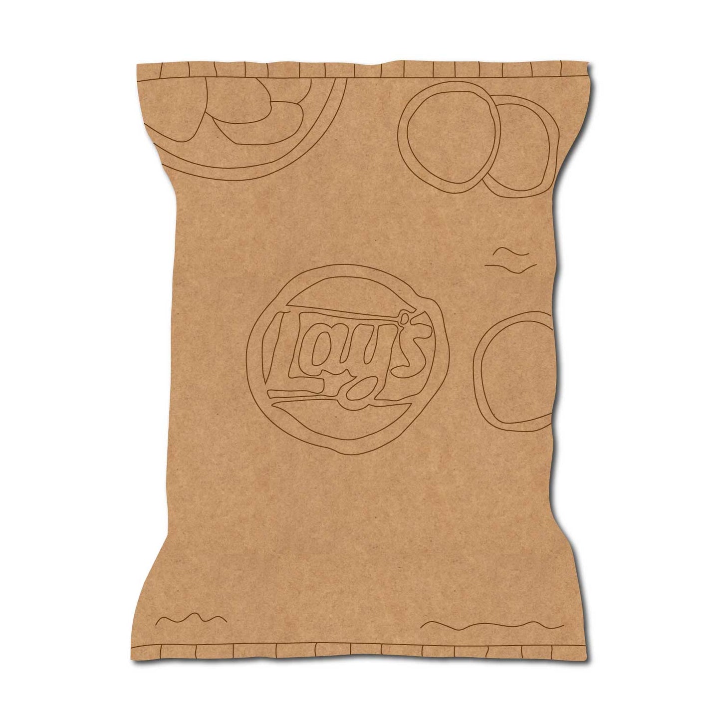 Chips Packet Pre Marked MDF Design 1