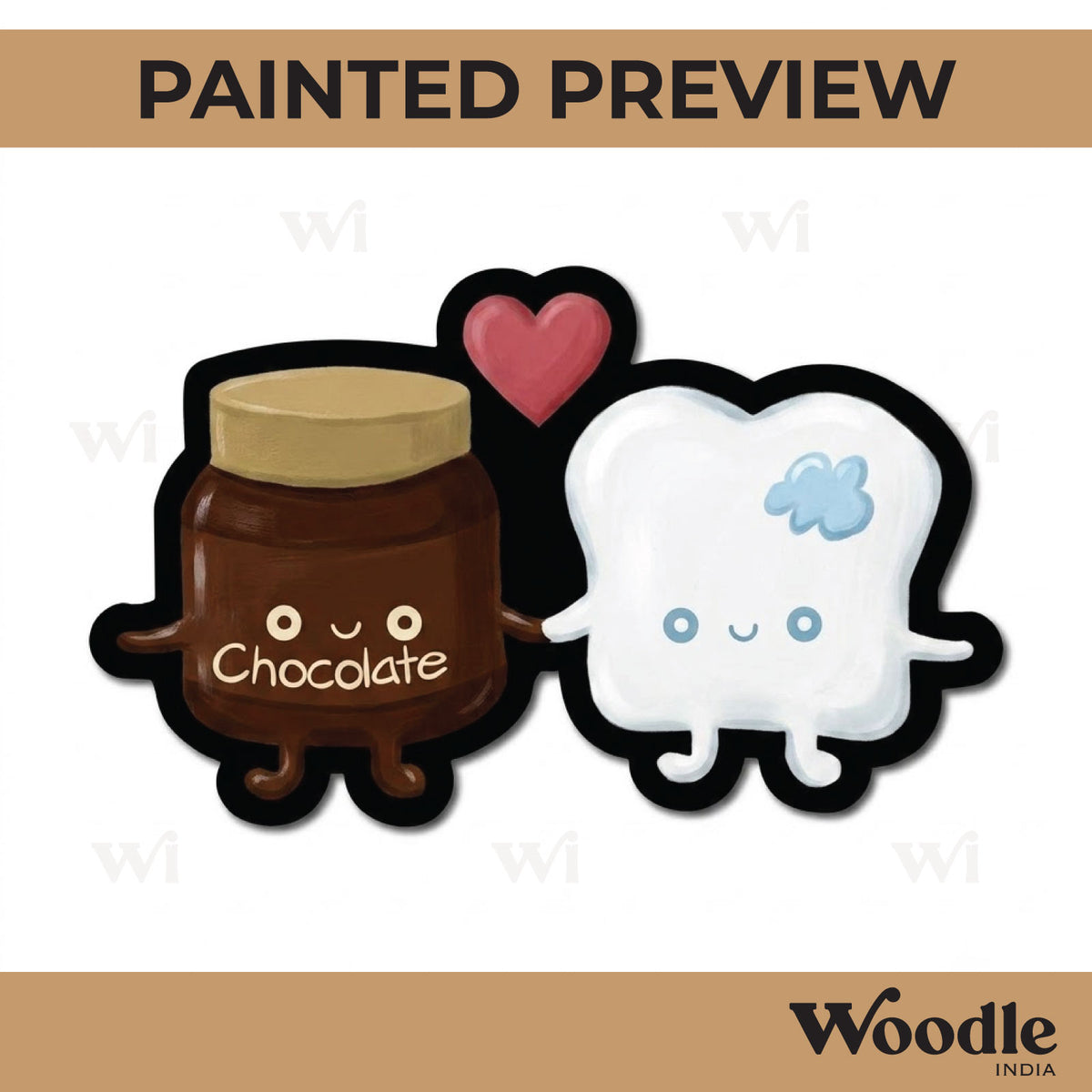 Chocolate Bread Pre Marked MDF Design 1