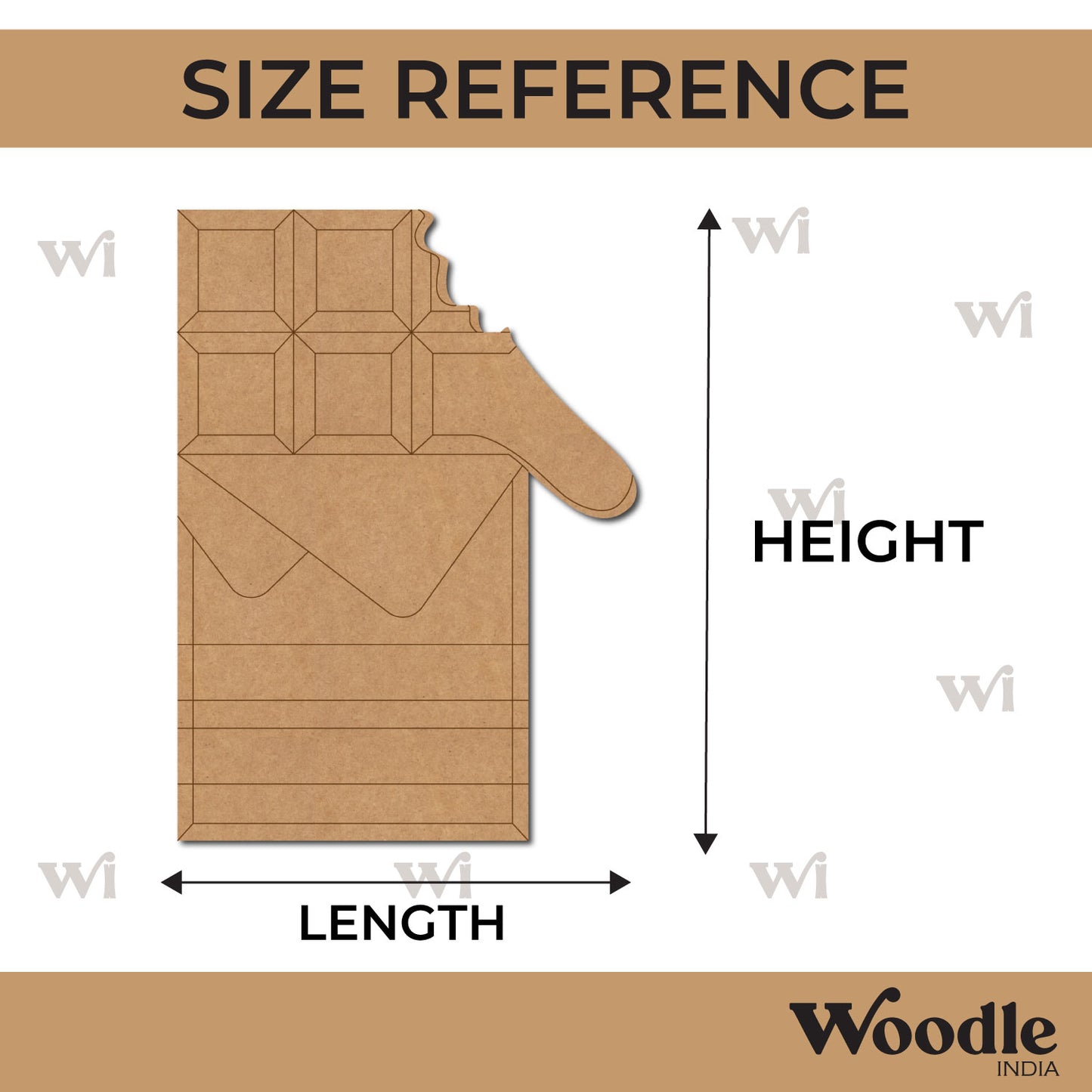 Chocolate Pre Marked MDF Design 3