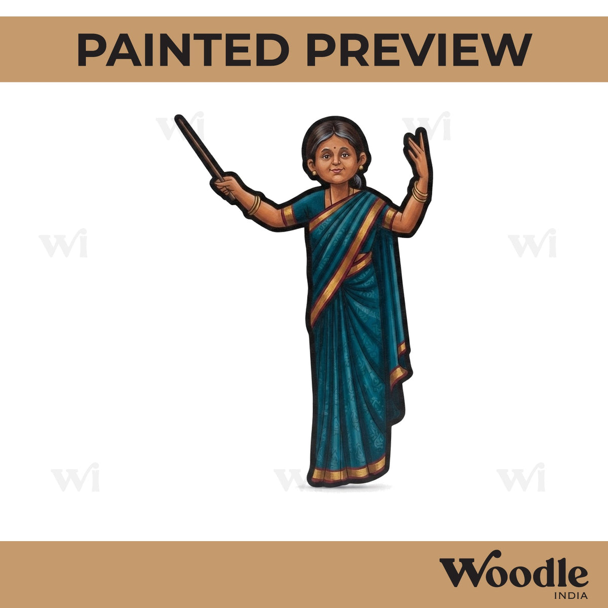 Choir Woman Pre Marked MDF Design 1
