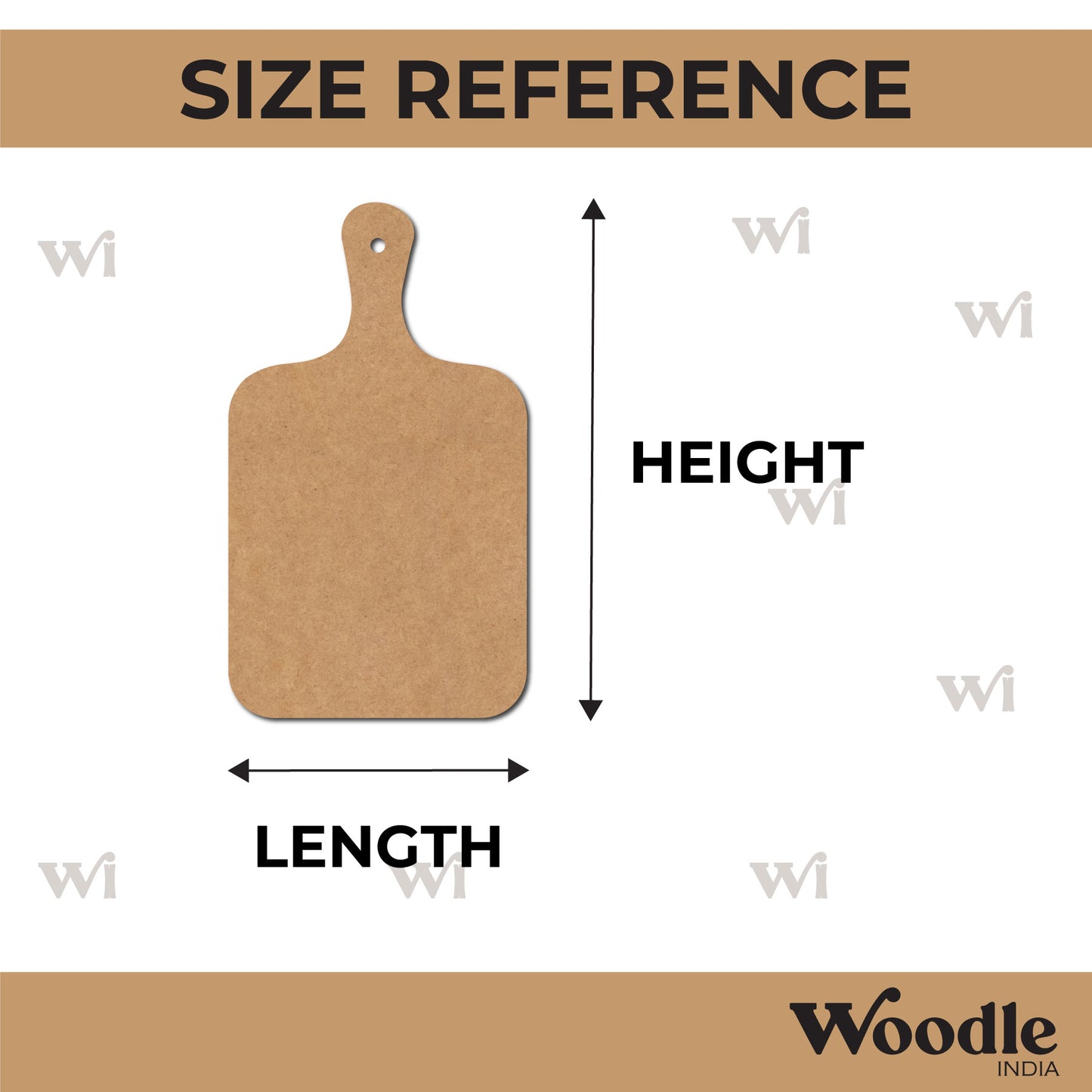 Chopping Board Cutout MDF Design 6