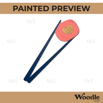 Chopsticks Sushi Pre Marked MDF Design 1
