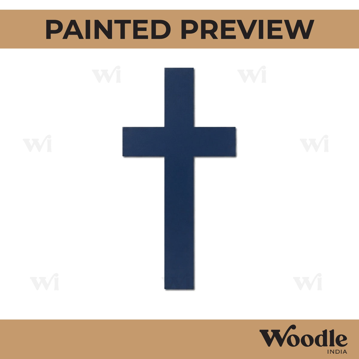 Christian Cross Cutout MDF Design 2