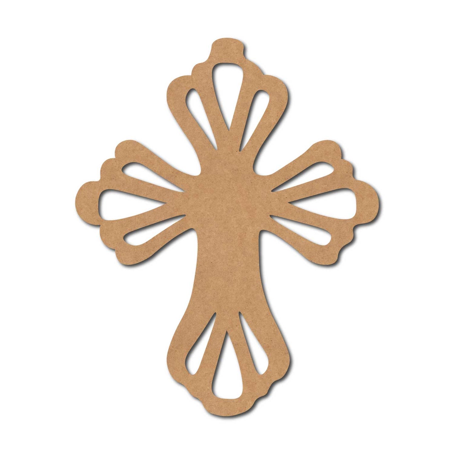 Christian Cross Cutout MDF Design 3