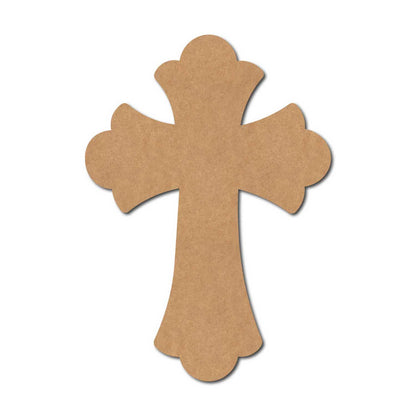 Christian Cross Cutout MDF Design 4