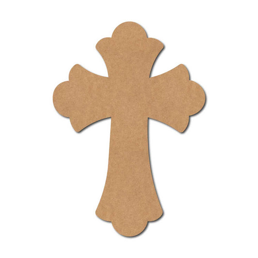 Christian Cross Cutout MDF Design 4