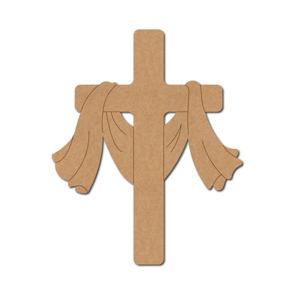 Christian Cross Pre Marked MDF Design 1