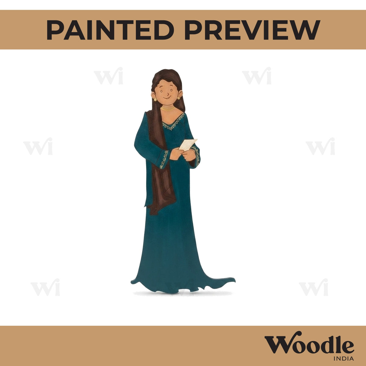 Christian Woman Pre Marked MDF Design 1