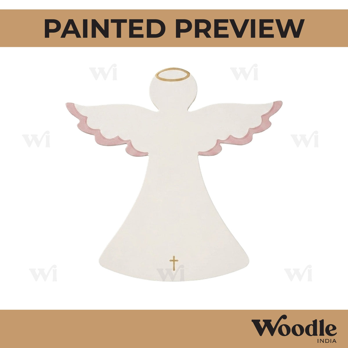 Christmas Angel Cutout MDF Design 2