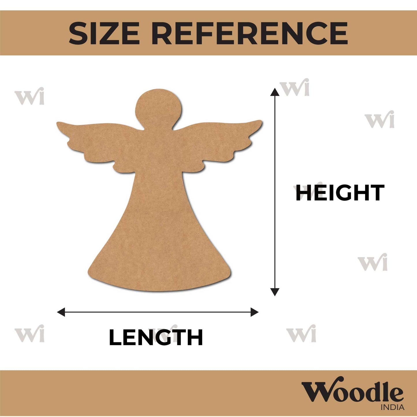 Christmas Angel Cutout MDF Design 2