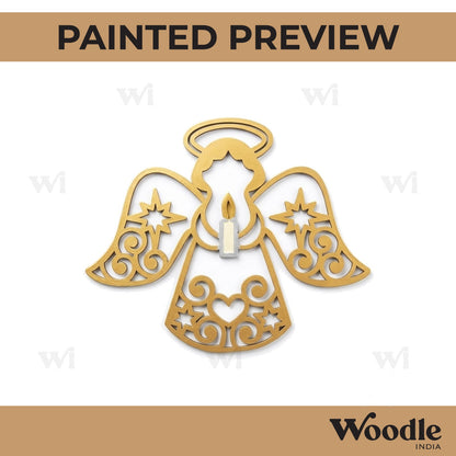 Christmas Angel Cutout MDF Design 4