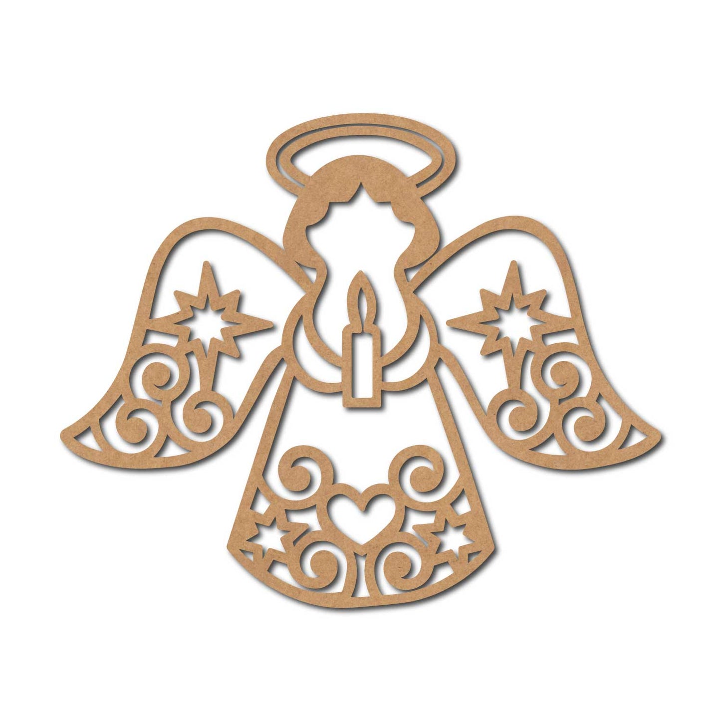 Christmas Angel Cutout MDF Design 4