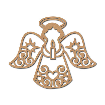 Christmas Angel Cutout MDF Design 4