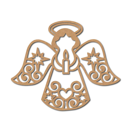 Christmas Angel Cutout MDF Design 4