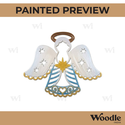 Christmas Angel Cutout MDF Design 5