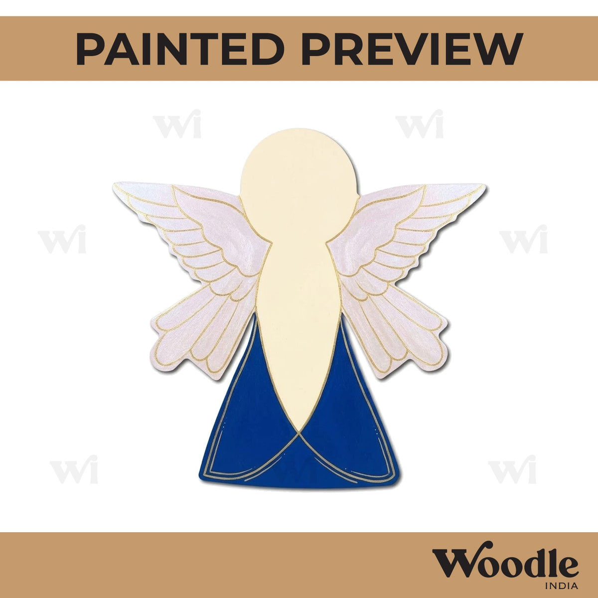 Christmas Angel Cutout MDF Design 6