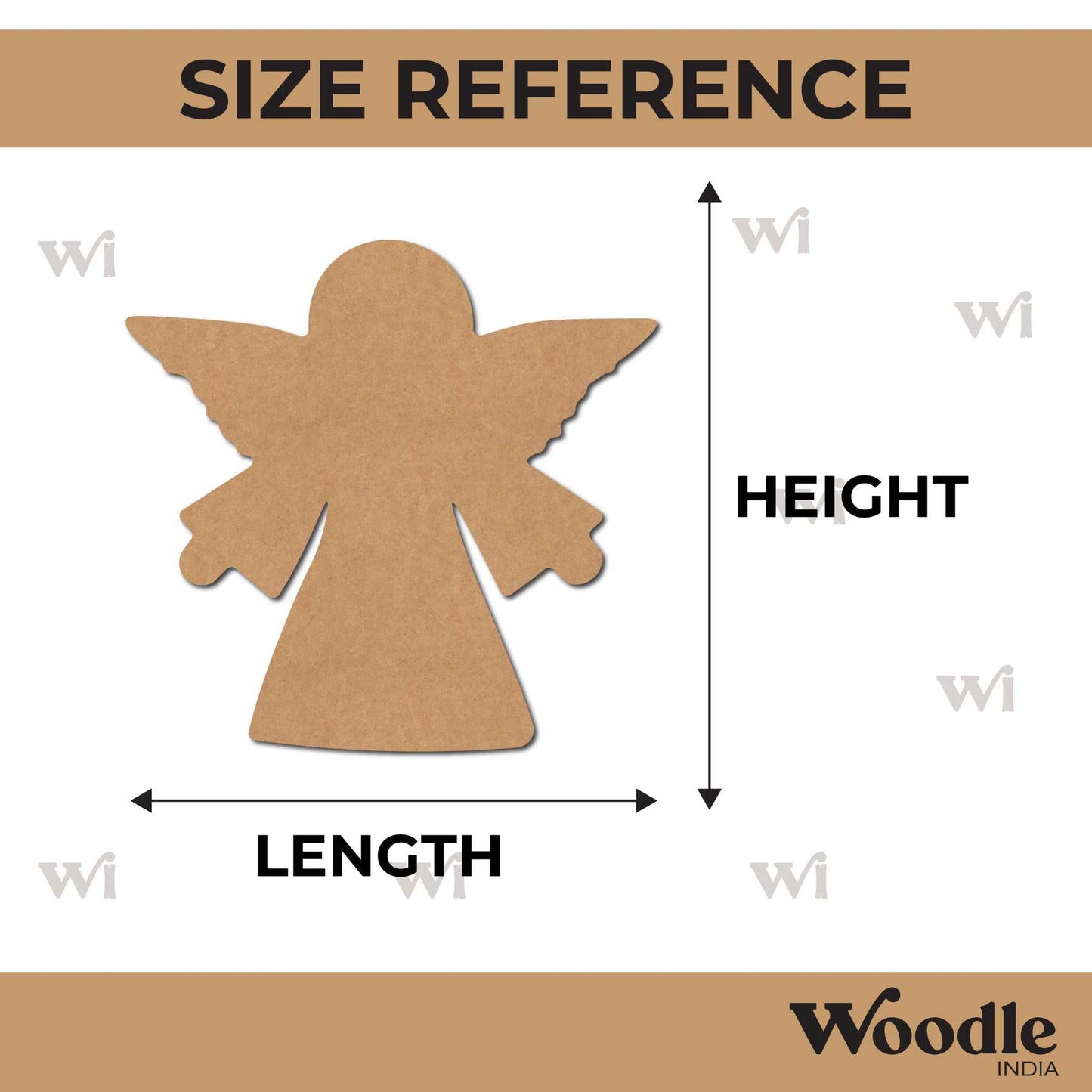 Christmas Angel Cutout MDF Design 6