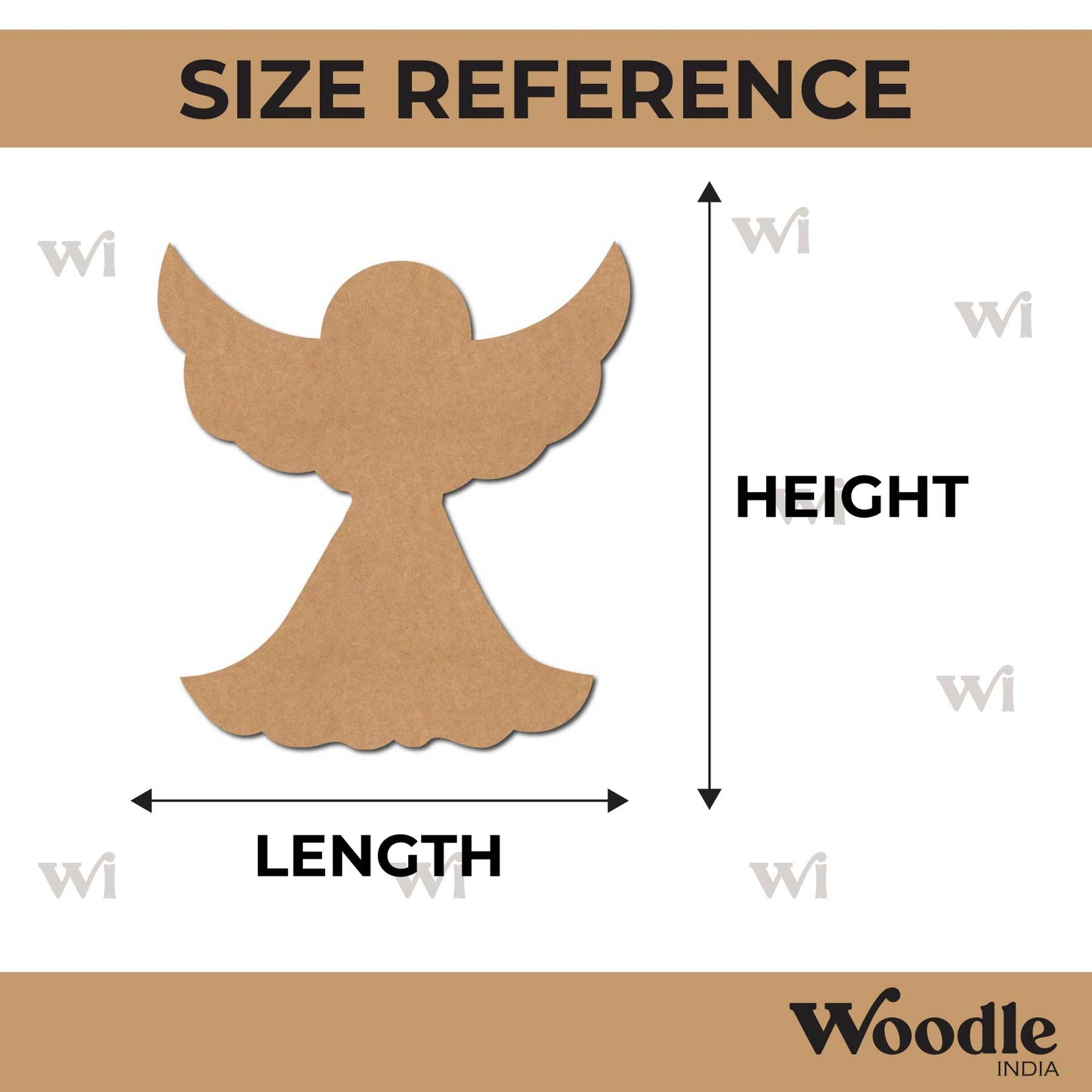 Christmas Angel Cutout MDF Design 7