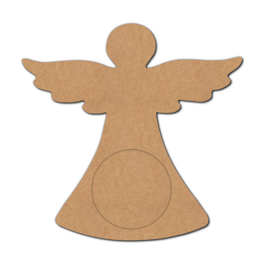 Christmas Angel Diya Tealight Holder MDF Design 1