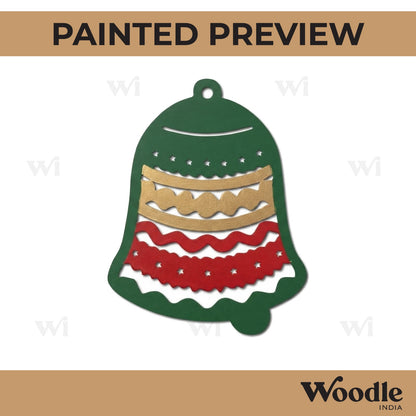 Christmas Bell Cutout MDF Design 1