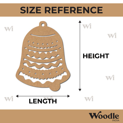 Christmas Bell Cutout MDF Design 1