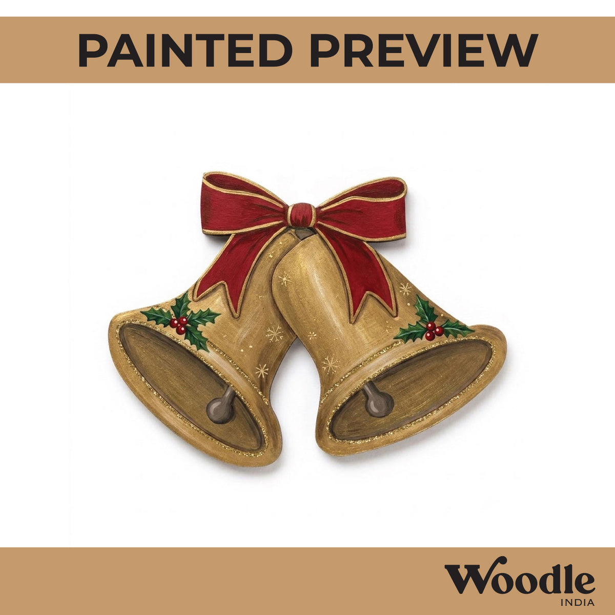 Christmas Bells Pre Marked MDF Design 2