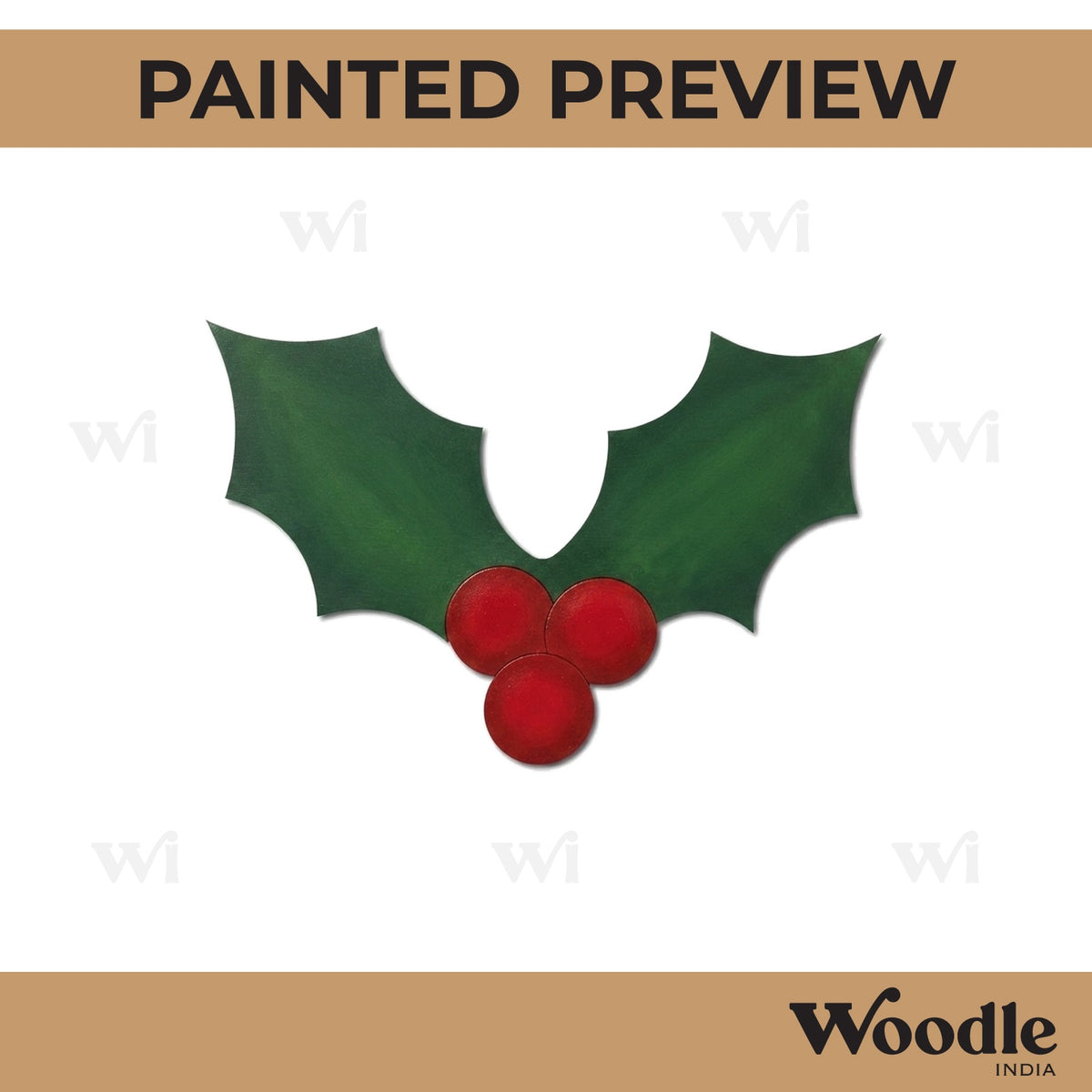Christmas Decoration Pre Marked MDF Design 1