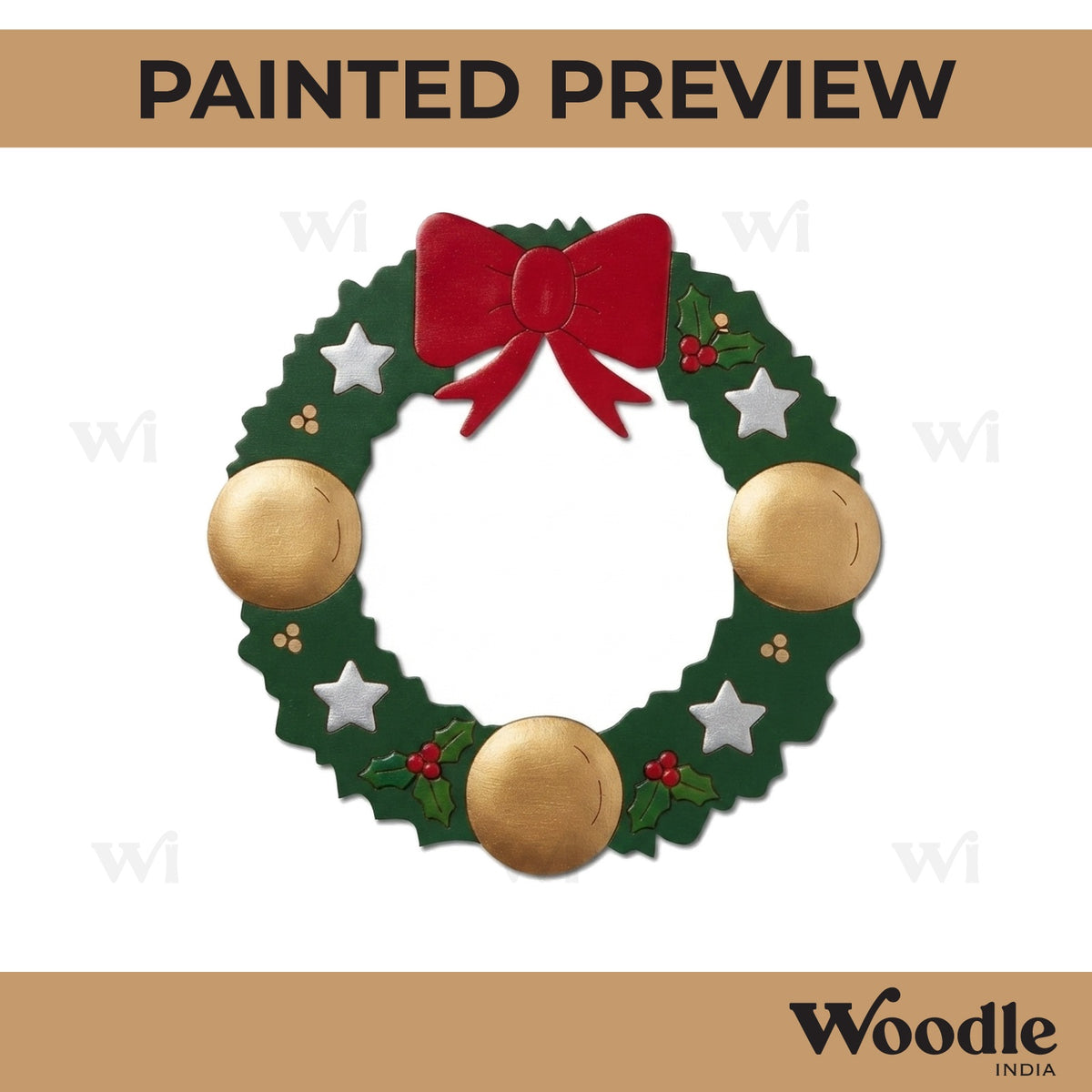 Christmas Decoration Pre Marked MDF Design 2