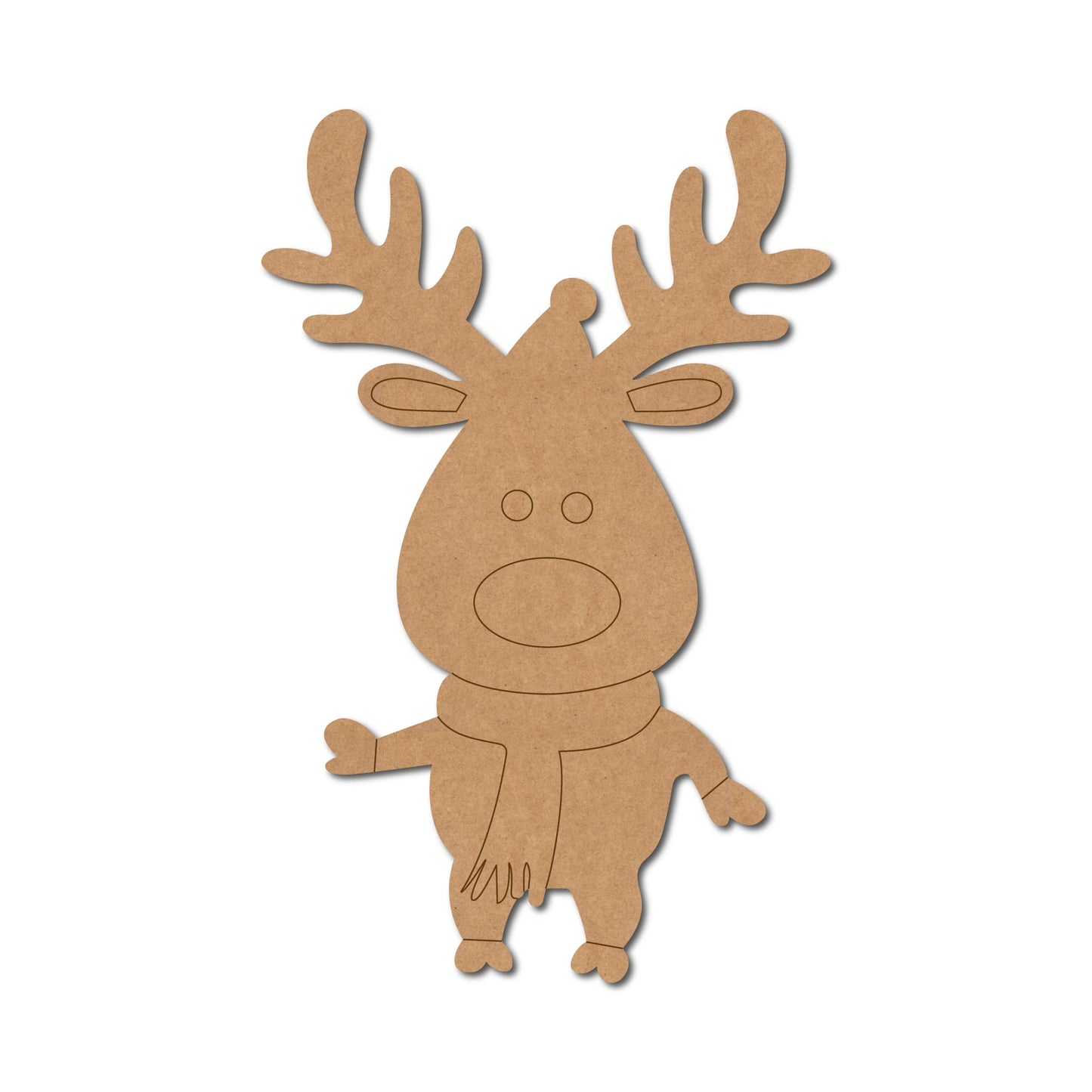 Christmas Deer Pre Marked MDF Design 1