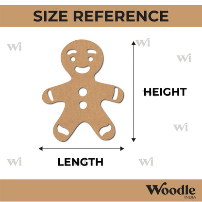 Christmas Gingerbread Cookie Cutout MDF Design 2