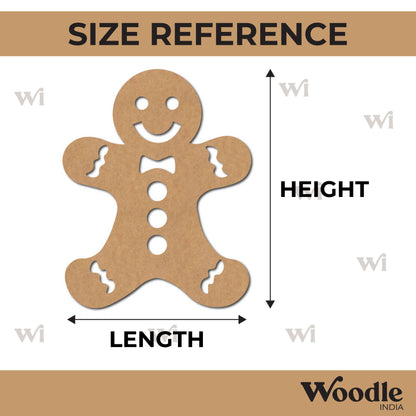 Christmas Gingerbread Cookie Cutout MDF Design 3