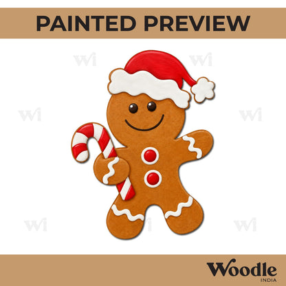 Christmas Gingerbread Cookie Pre Marked MDF Design 1