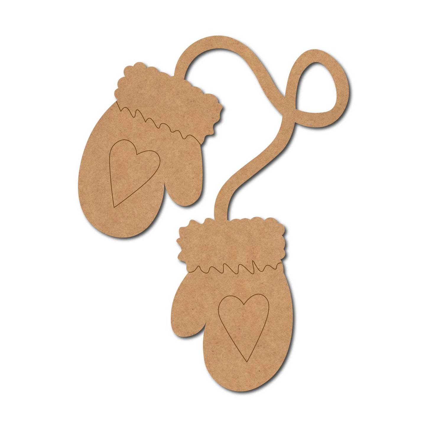Christmas Gloves Pre Marked MDF Design 1