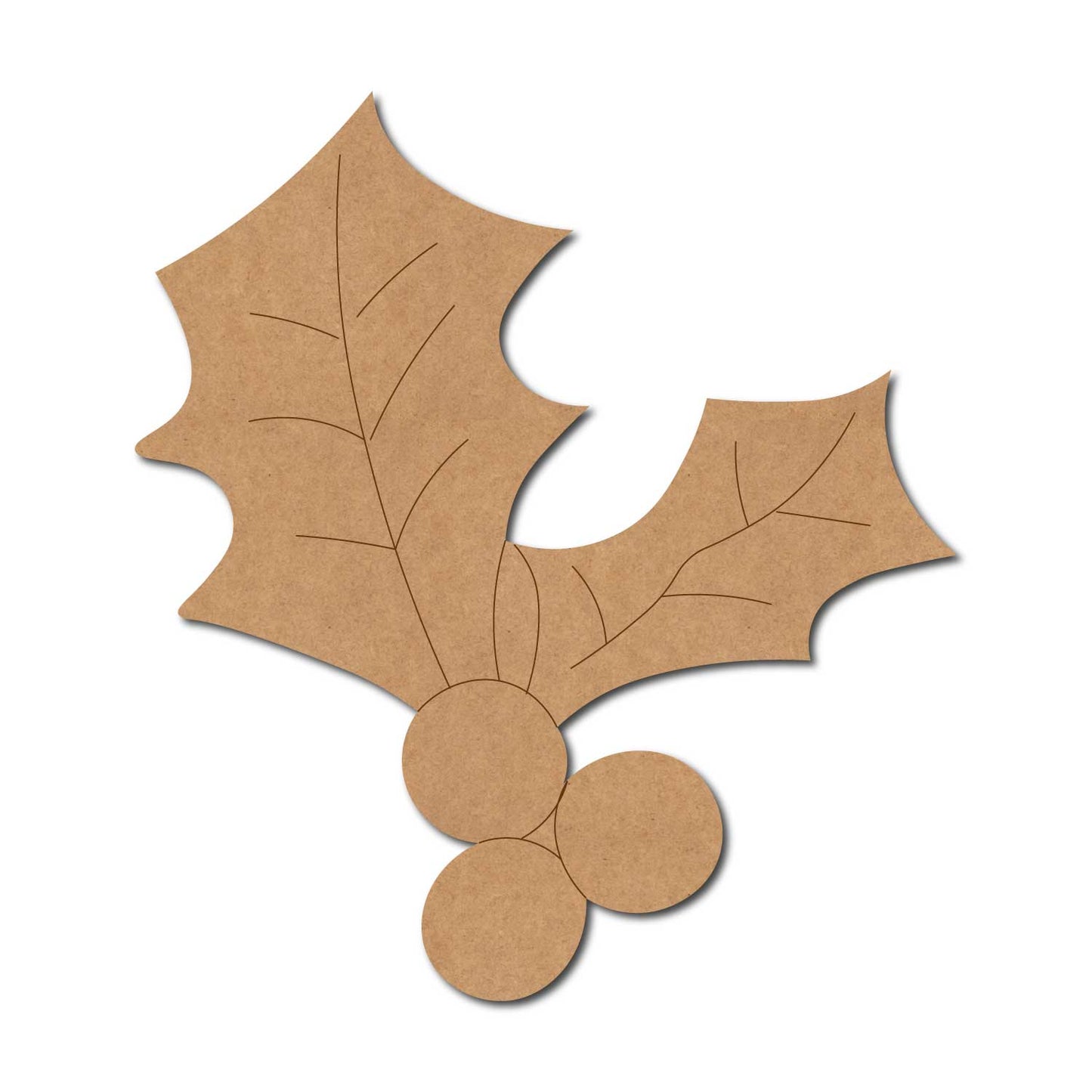 Christmas Holly Berries Pre Marked MDF Design 2