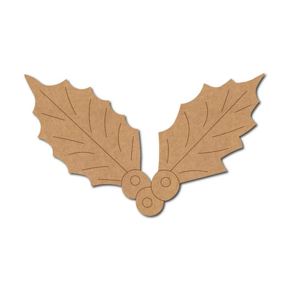 Christmas Holly Berries Pre Marked MDF Design 3