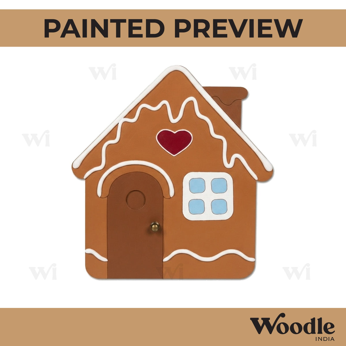 Christmas House Pre Marked MDF Design 1