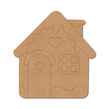 Christmas House Pre Marked MDF Design 1