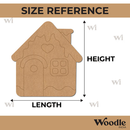 Christmas House Pre Marked MDF Design 1