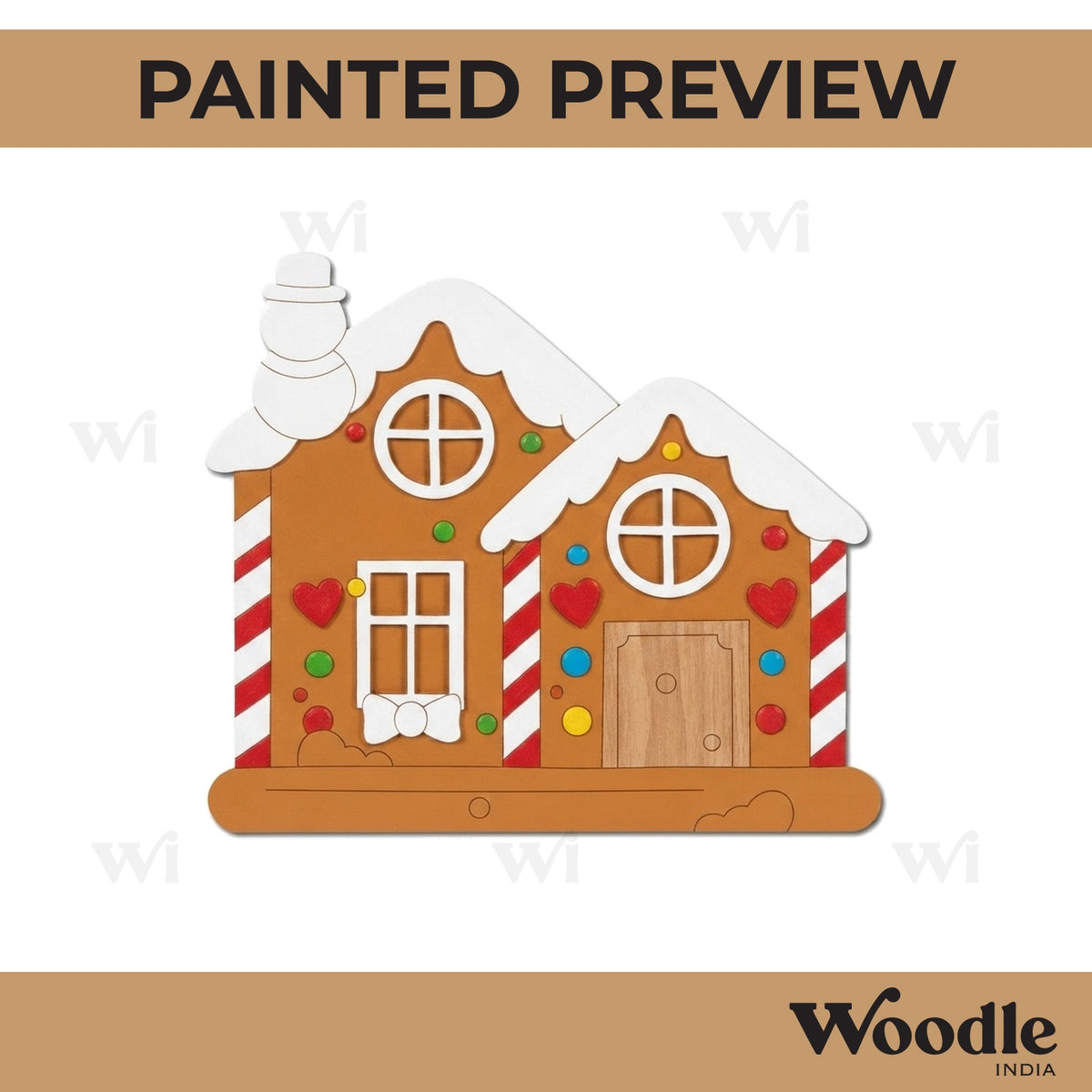 Christmas House Pre Marked MDF Design 2