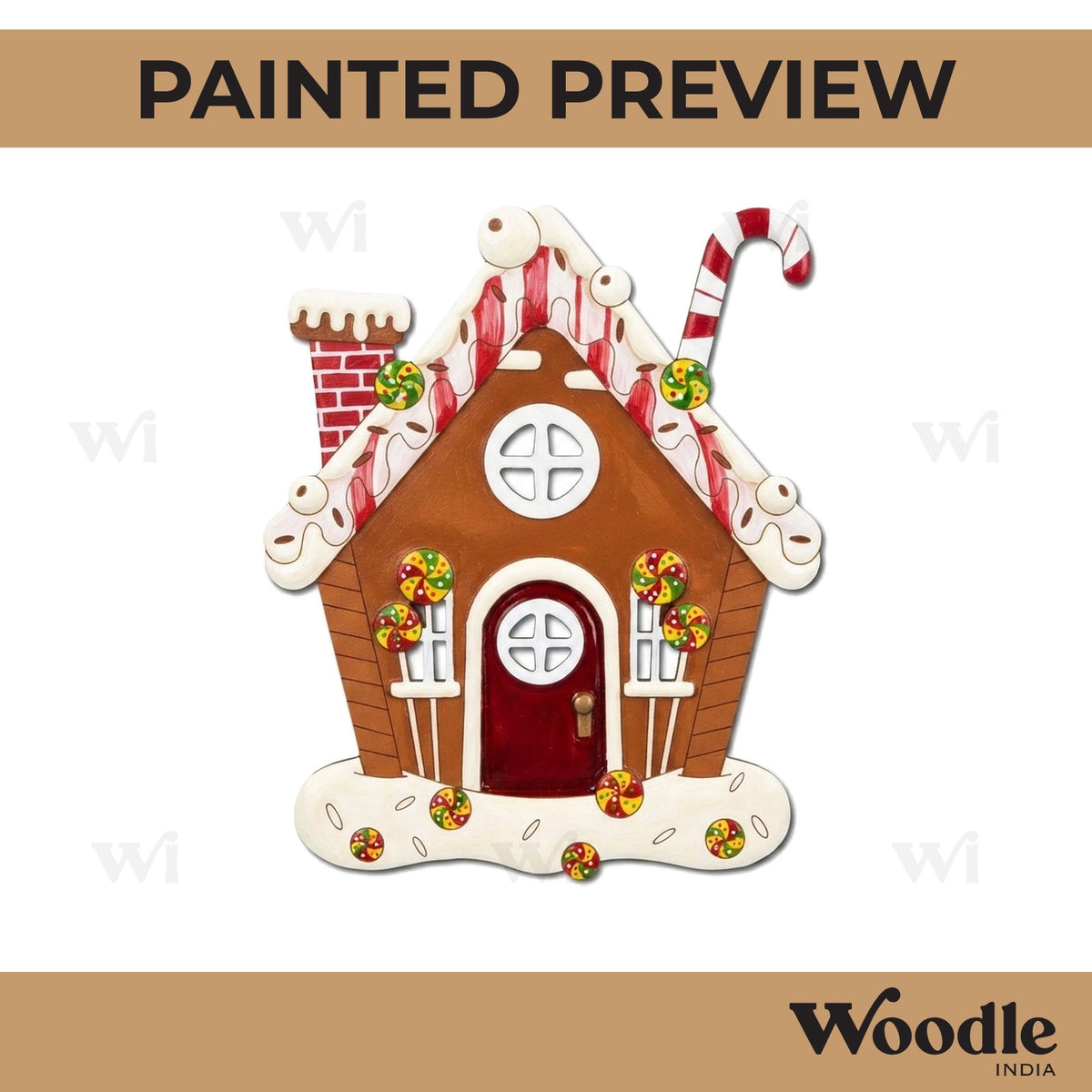 Christmas House Pre Marked MDF Design 3