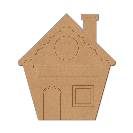 Christmas House Pre Marked MDF Design 4