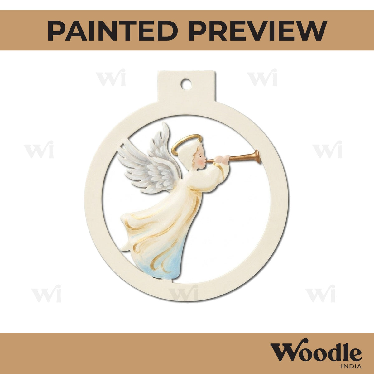 Christmas Ornament Cutout MDF Design 11