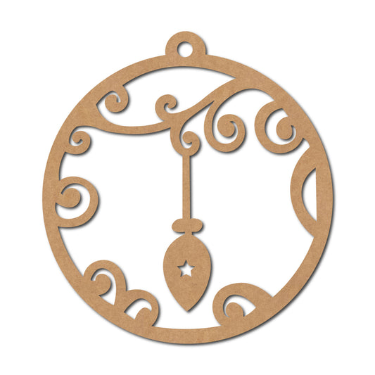 Christmas Ornament Cutout MDF Design 12