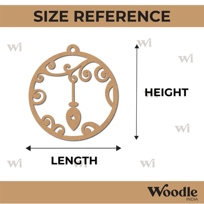 Christmas Ornament Cutout MDF Design 12