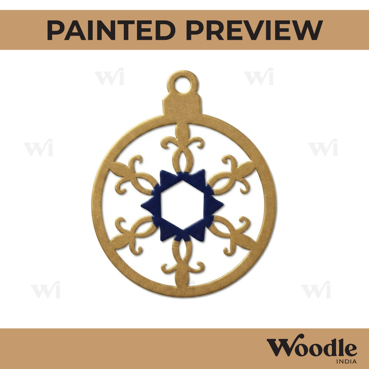 Christmas Ornament Cutout MDF Design 13